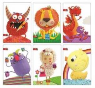 Opakowanie Zeszyt Marmar Blindruck A5/40K kratka ZOO (10szt)