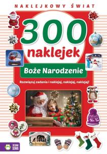Okładka książki 300 naklejek na Boże Narodzenie