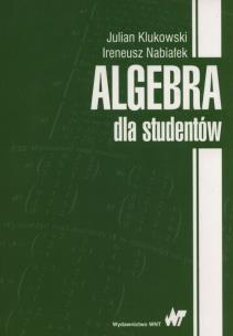 Okładka książki Algebra dla studentów.