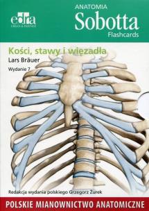 Okładka książki Anatomia Sobotta Flashcards Kości stawy i więzadła