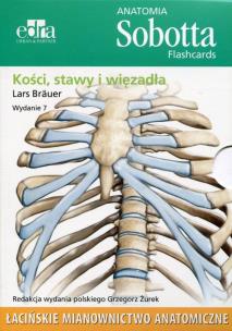 Okładka książki Anatomia Sobotta Flashcards Kości stawy i więzadła