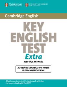 Opakowanie Cambridge Key English Test Extra Student's Book without answers