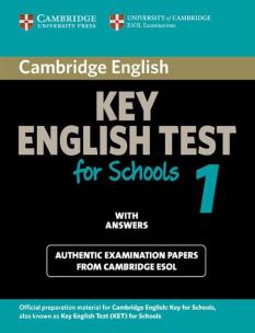 Opakowanie Cambridge Key English Test for Schools 1 Student's Book with answers