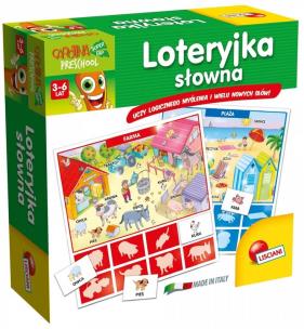 Opakowanie Carotina. Loteryjka słowna.