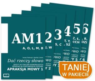 Okładka książki Dać rzeczy słowo Apraksja mowy 6 zeszytów