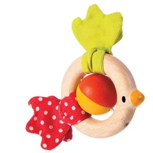 Opakowanie Drewniana grzechotka ptaszek