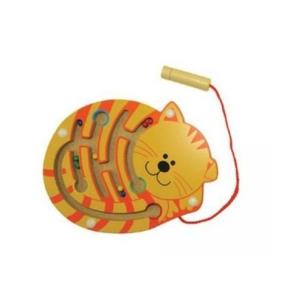 Opakowanie Drewniana zabawka magnetyczna Kot