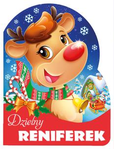 Okładka książki Dzielny reniferek Wykrojnik
