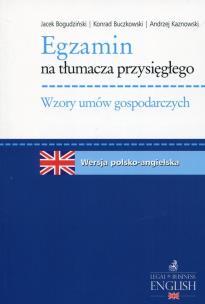 Okładka książki Egzamin na tłumacza przysięgłego wersja polsko-angielska