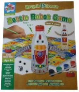 Opakowanie Ekologiczna butelka - Robot z grą planszową