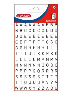 Opakowanie Etykiety Literki czarne