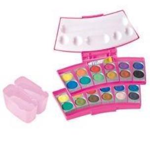 Opakowanie Farba wodna Procolor 735 24 kolory róż