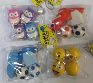 Opakowanie Gumki do Ścierania Puzzle 4 szt. MIX 2 STnux