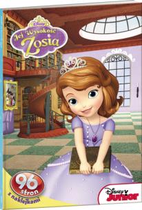 Okładka książki Jej Wysokość Zosia. 96 stron z naklejkami.