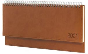 Opakowanie Terminarz 2021 Leżący Vivella Brązowy
