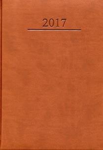 Okładka książki Kalendarz książkowy A5/336k. Agenda brązowy