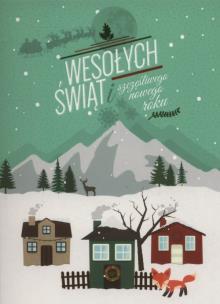 Opakowanie Karnet Wesołych świąt Miasto