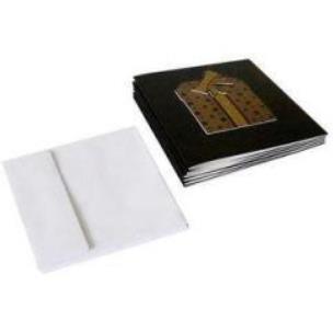 Opakowanie Kartki złote z kopertami (6 szt) CHRISTMAS JOY