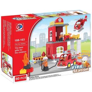 Opakowanie Klocki Straż pożarna 60 elementów