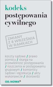Okładka książki Kodeks postępowania cywilnego