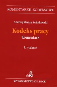 Okładka książki Kodeks pracy Komentarz