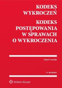 Okładka książki Kodeks wykroczeń Kodeks postępowania w sprawach o wykroczenia