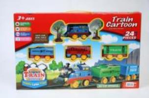 Opakowanie Kolejka plastikowa 24 elementy