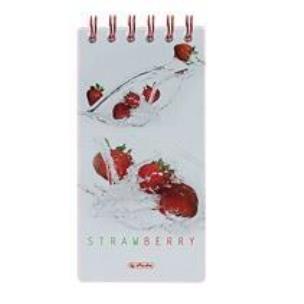 Okładka książki Kołonotatnik 8,5 x 17 cm Fresh Truskawki