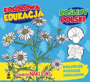 Okładka książki Kolorowa edukacja Rośliny Polski - naklejka