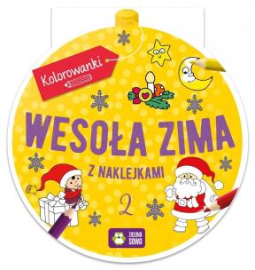 Okładka książki Kolorowanka Bombka Wesoła Zima 2