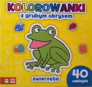 Okładka książki Kolorowanki z grubym obrysem. Zwierzęta