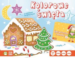 Okładka książki Kolorowe święta Książka z grą Zestaw 1