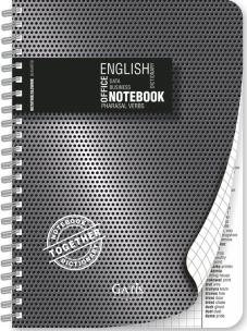 Okładka książki Kołozeszy A5/80 BLACK&SILVER SPIRALA PLASTIC J.angielski