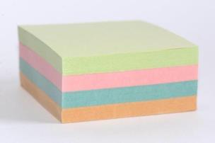 Opakowanie Kostka klejona 85x85x40mm mix kolor D.RECT