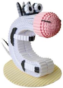 Opakowanie Kukuru. Papierowy cielak