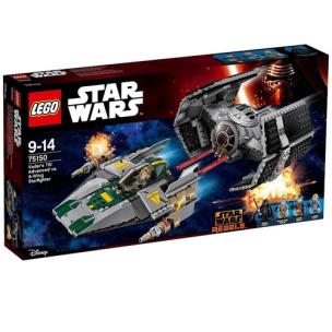 Okładka książki Lego Star Wars TIE Advanced kontra myśliwiec A-Wing
