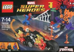 Okładka książki Lego Super Heroes Spiderman Atak Upiornych Jeźdźców