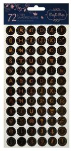 Opakowanie Litery samoprzylepne CRAFT SHOP