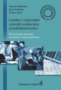 Okładka książki Lokalne i regionalne czynniki wsparcia przedsiębiorczości.