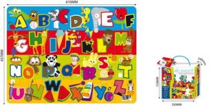 Okładka książki Mata z puzzli alfabet