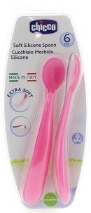 Opakowanie Miękkie łyżeczki silikonowe 2 szt. różowe