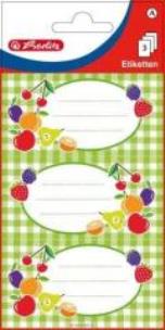 Opakowanie Naklejki A Owoce/kratka