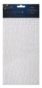 Opakowanie Naklejki Litery i cyfry białe CRAFT SHOP