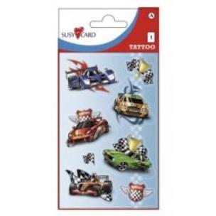 Okładka książki Naklejki ozdobne Tattoo Wyścigówki