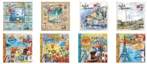 Opakowanie Notatnik ozdobny 130x130/80K kratka/linia FRESH