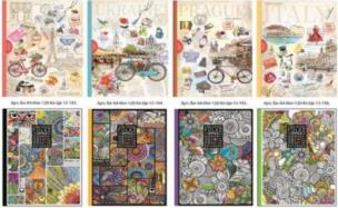 Opakowanie Notatnik ozdobny A4/120K kratka marginesy FRESH