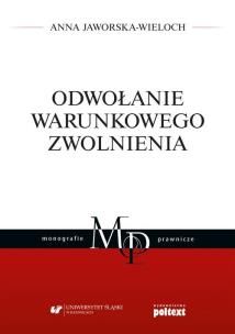 Okładka książki Odwołanie warunkowego zwolnienia