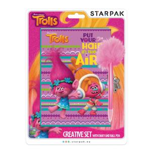 Opakowanie Pamiętnik z długopisem Trolls