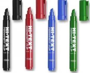 Opakowanie Permanent 641/PB Clip OKR 4 kolory HI-TEXT