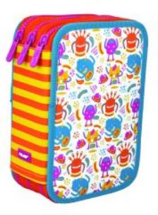 Opakowanie Piórnik 3 poz. z wyprawką Scary Monsters MILAN